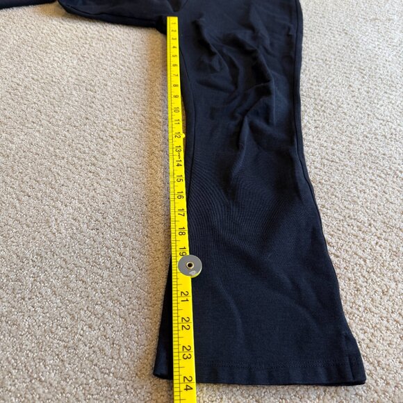 American Giant No-BS Pants Ponte Kick Flare Stretch Pull On Black Size 8 #136653 - Picture 10 of 14